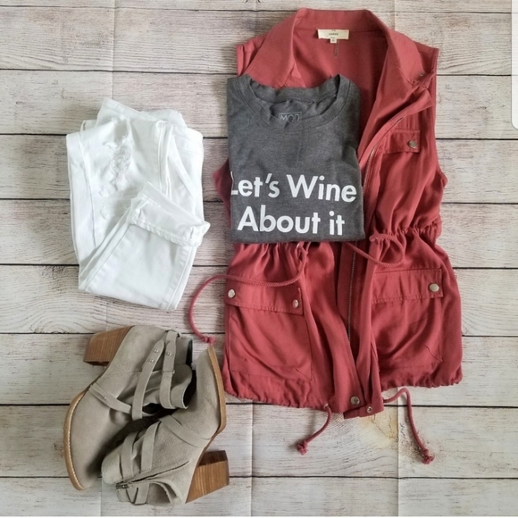 Marsala Utility Vest - Picture 3 of 3